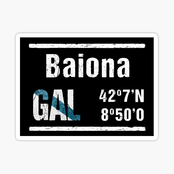 Item preview, Baiona Galicia Coordenadas designed and sold by mouchodesigns.