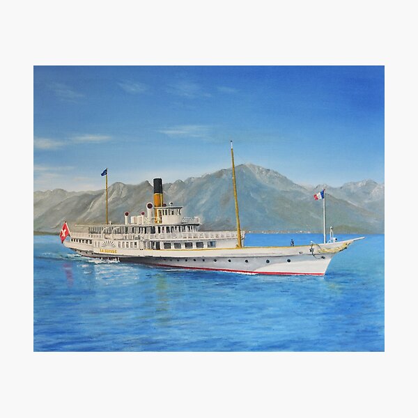 La Suisse on Lake Geneva Photographic Print
