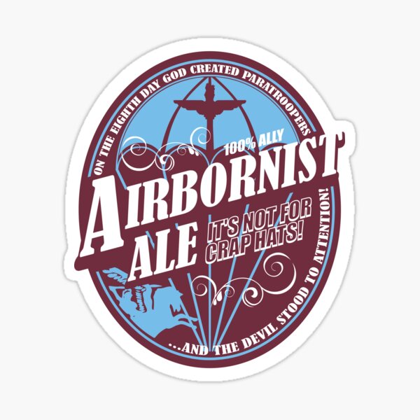Vista previa del artículo con la obra «Regimiento de paracaidistas - Airbornist Ale», diseñado y vendido por StrongVlad.