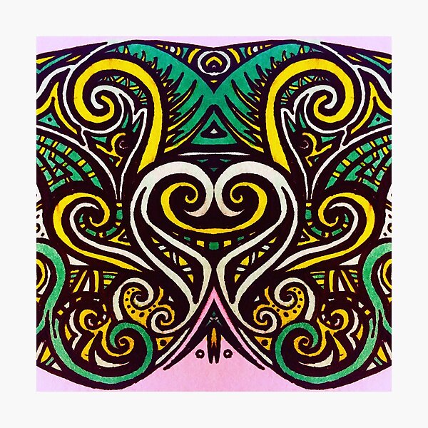 Item preview, Green & Pink Abstract Pattern  designed and sold by EiraCatrin.