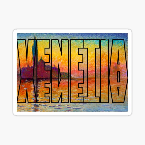 Vista previa del artículo con la obra «Venecia - Claude Monet», diseñado y vendido por ArtExpression.