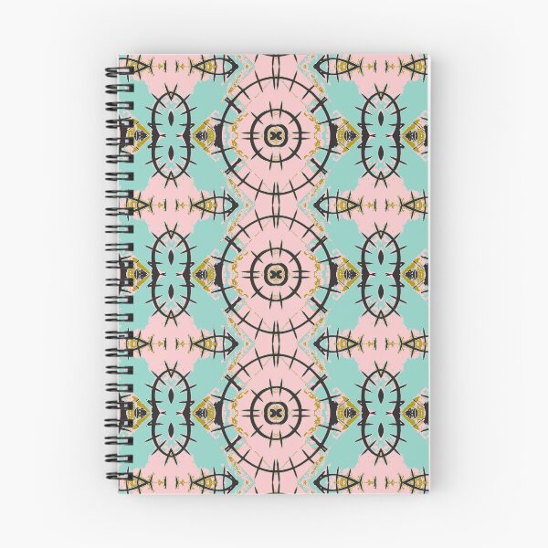 Item preview, BROKEN SPOKES ON PINK AND AQUA designed and sold by Susaninaustin.
