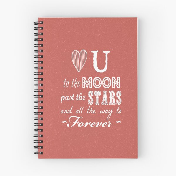 Item preview, Te amo a la luna, estrellas, por siempre (coral vivo) designed and sold by shawntking.