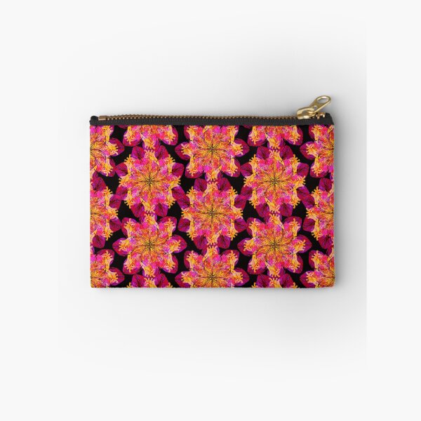 Item preview, Human Heart Floral Star Pattern Design Black Red Magenta Yellow Human Anatomy Art designed and sold by GRAPHICxBOMB.