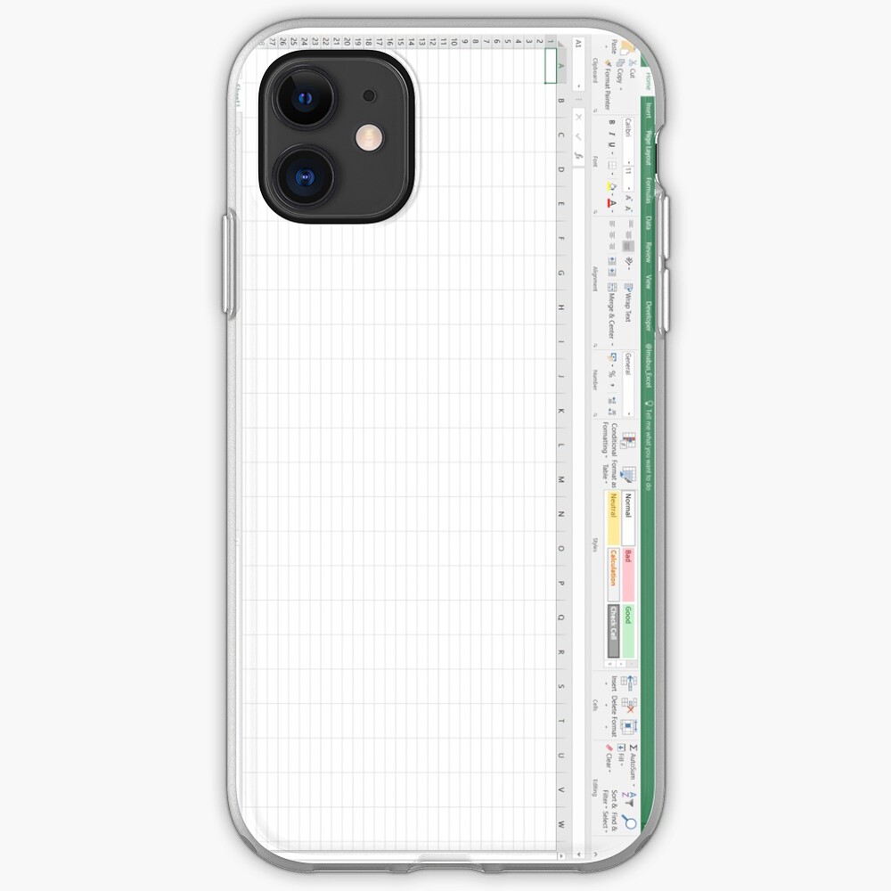 Excel Spreadsheet Green Iphone Case Cover By Imthebus Redbubble