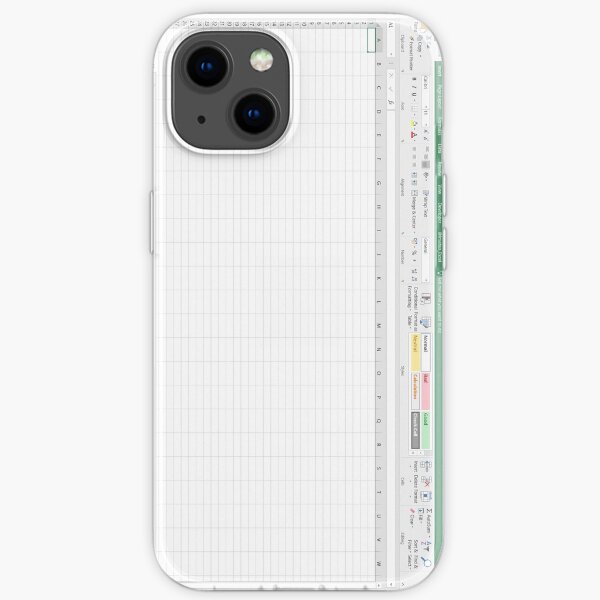 Hoja de cálculo de Excel - Verde Funda blanda para iPhone