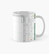 Excel Spreadsheet - Green Classic Mug