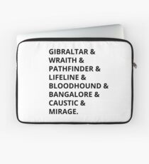 Funda para portátil Lista de personajes de Apex Legends