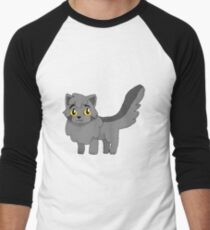 Graustreifen (Transparent) Baseballshirt für Männer