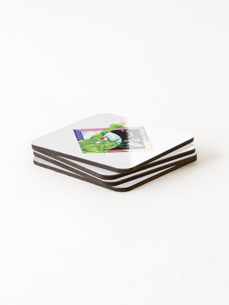 Thumbnail 4 of 5, Coasters (Set of 4), Iridium 4 Program Patch designed and sold by Spacestuffplus.