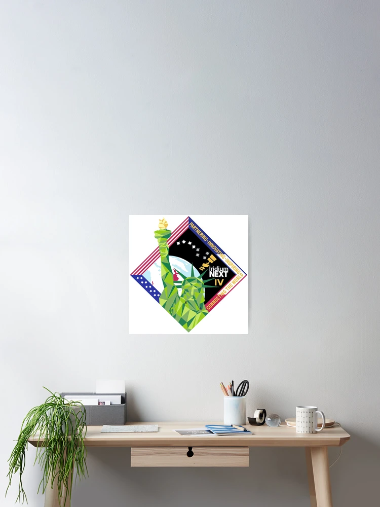 Thumbnail 2 of 3, Poster, Iridium 4 Program Patch designed and sold by Nikki SpaceStuffPlus.