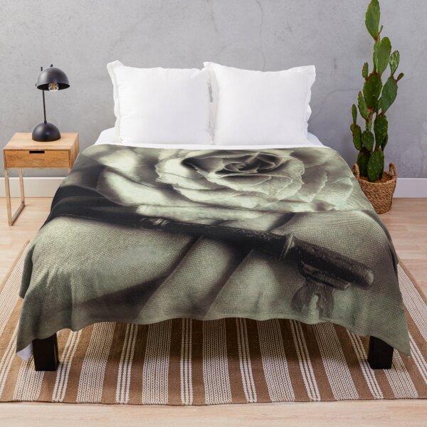Item preview, Faded Rose and Old Key Vintage Style Modern Country Cottage Art A130 designed and sold by byNicol.