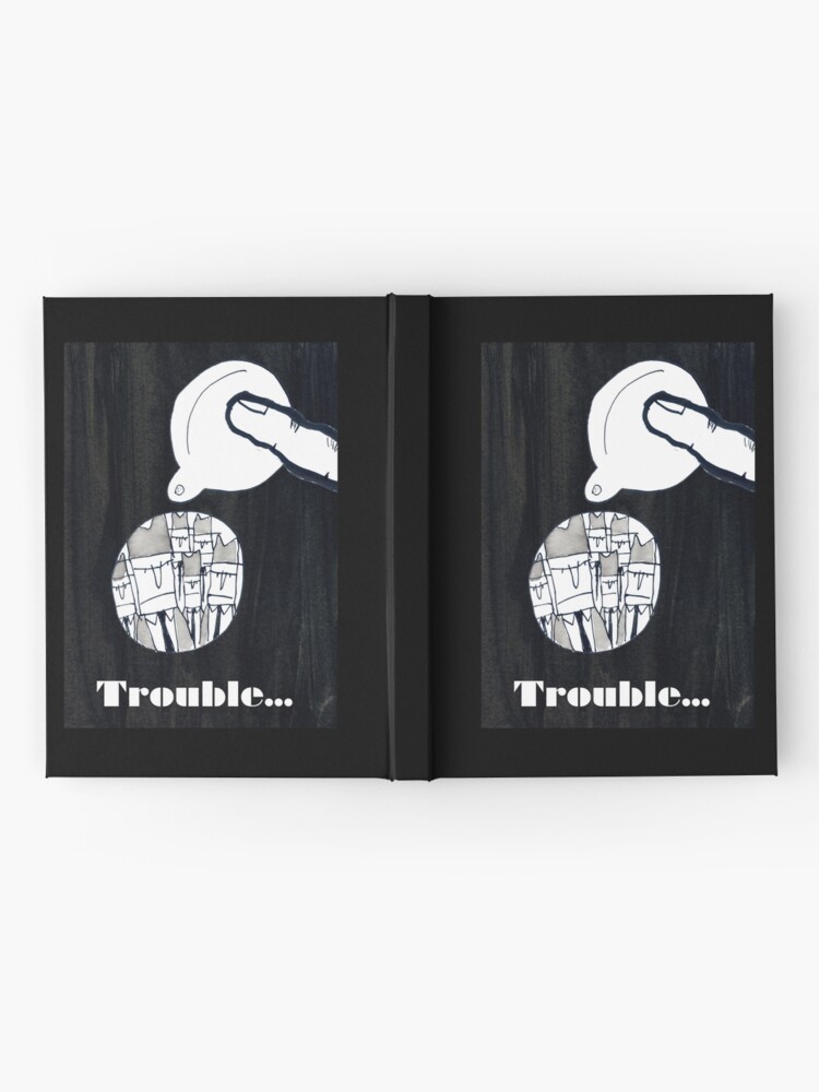 Alternate view of Trouble Hardcover Journal