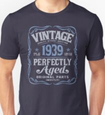 1939 Birthday Gifts Vintage 80th Birthday Unisex T-Shirt
