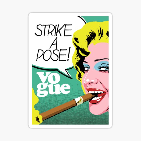 Strike a Pose Sticker
