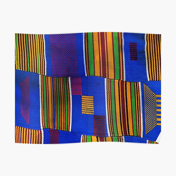 Kente Cloth Ghana West African Print Poster