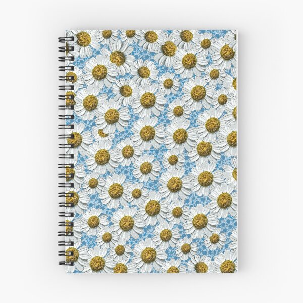 Item preview, Camomile, patterned background blue designed and sold by Stoffgiraffe.