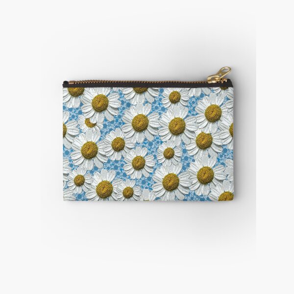 Item preview, Camomile, patterned background blue designed and sold by Stoffgiraffe.