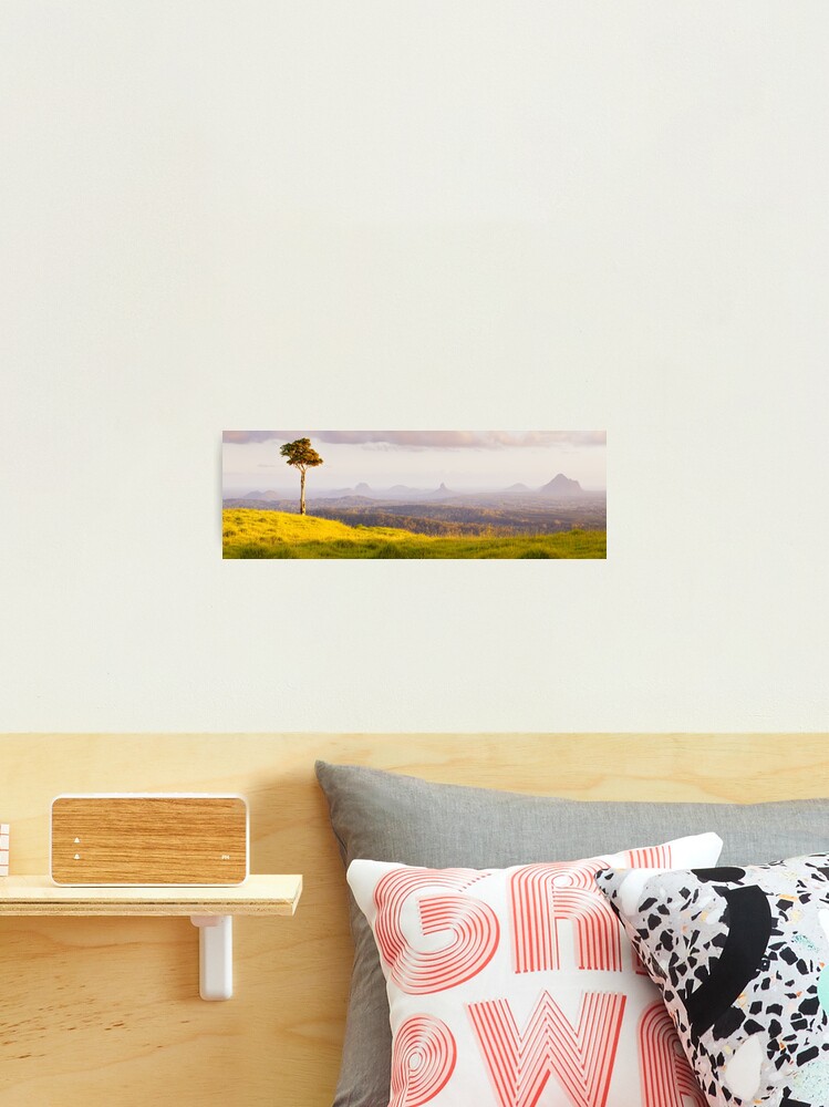 Thumbnail 1 of 3, Photographic Print, One Tree Hill, Glass House Mountains, Queensland, Australia designed and sold by Chockstone.