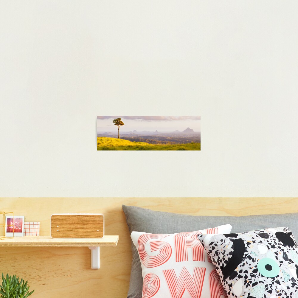 One Tree Hill, Glass House Mountains, Queensland, Australia Photographic Print