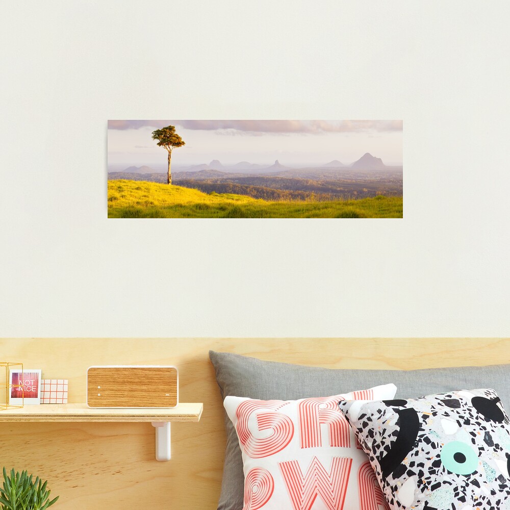 One Tree Hill, Glass House Mountains, Queensland, Australia Photographic Print