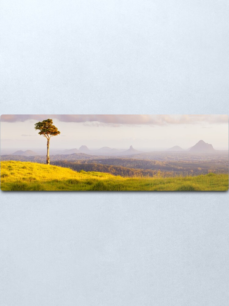 Alternate view of One Tree Hill, Glass House Mountains, Queensland, Australia Metal Print