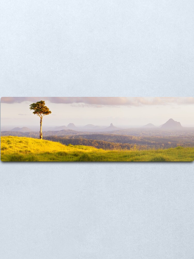 Alternate view of One Tree Hill, Glass House Mountains, Queensland, Australia Metal Print