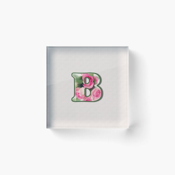 Item preview, Letter B Rose Monogram designed and sold by Paintings by gretzky.