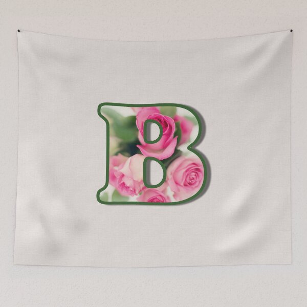 Item preview, Letter B Rose Monogram designed and sold by Paintings by gretzky.