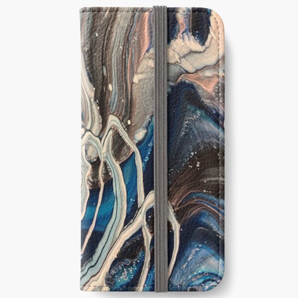 Blue Wave iPhone Wallet