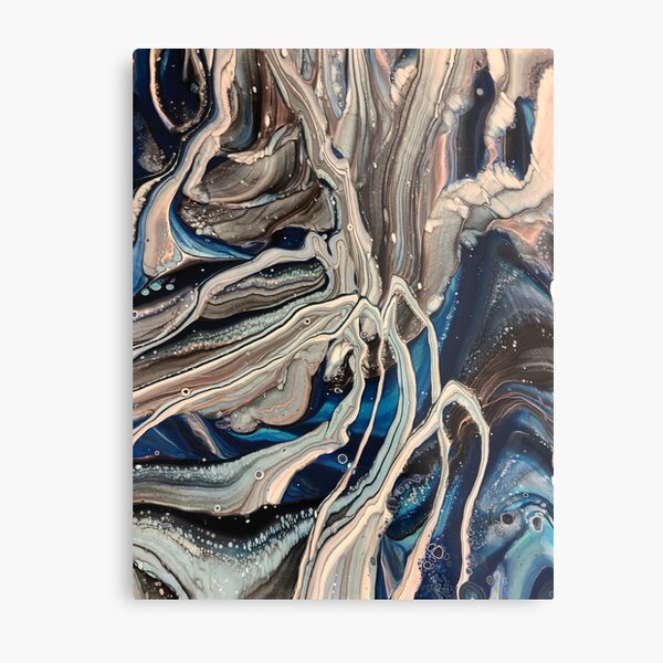 Blue Wave Metal Print