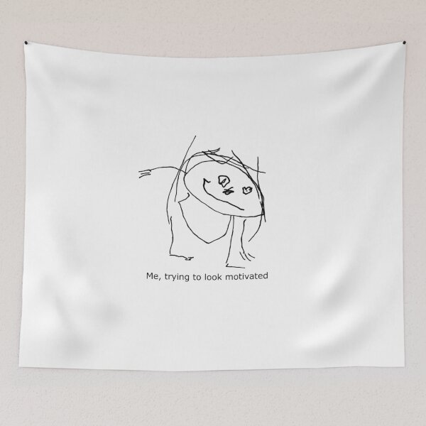 Item preview, Me trying to look motivated designed and sold by BoxDesigns.
