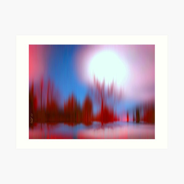 Same place, 45 minutes later Art Print
