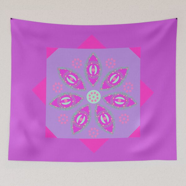 Item preview, Starry Eyes. A beautiful abstract design featuring funky eyes and a pretty pink, purple and lime pattern. Available in a range of products. designed and sold by innerspectrum.