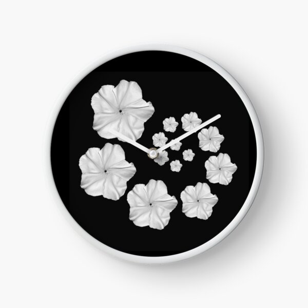Item preview, Moonflower Spiral in Black and White designed and sold by Roanemermaid.