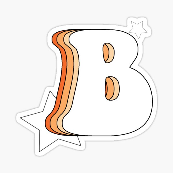 Artikel-Vorschau von Retro B (Orange), designt und verkauft von kapatton99.