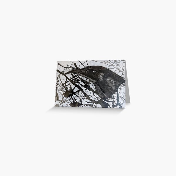 Crow Mischief Greeting Card