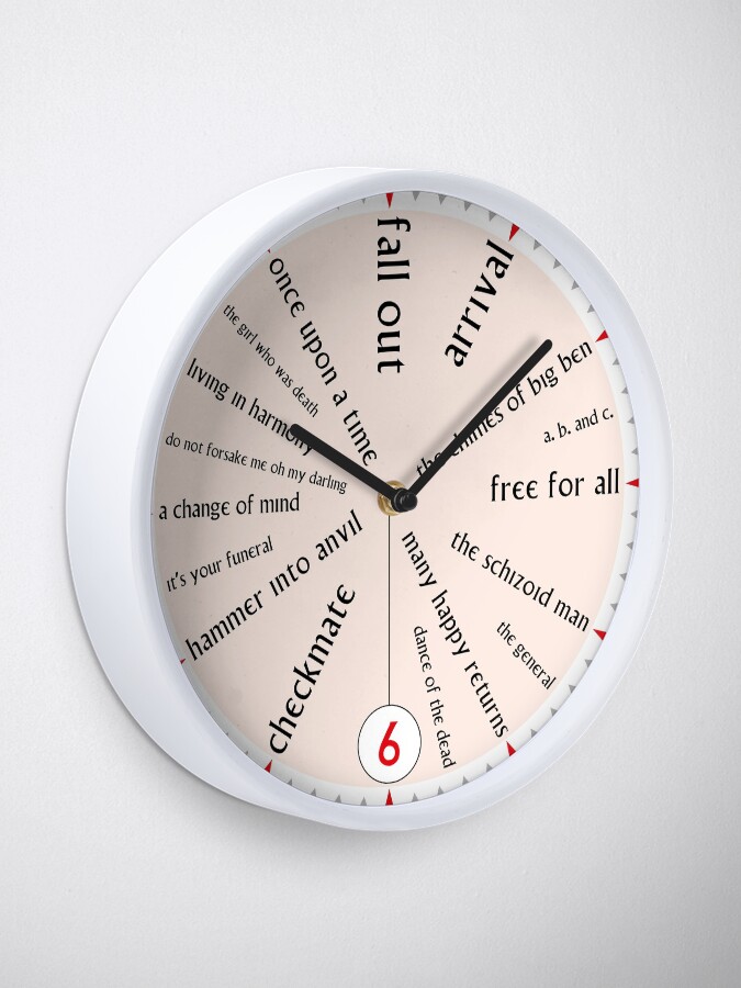 Alternate view of The Prisoner Clock Clock