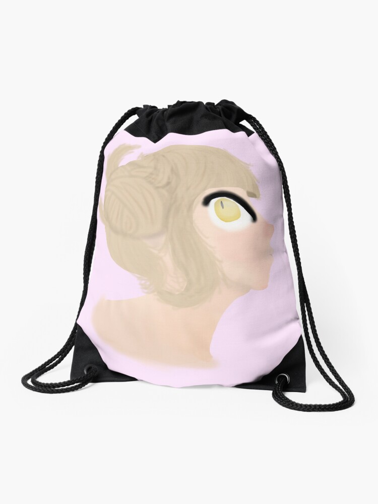 toga himiko my hero academia side profile drawstring bag by dankus memeus redbubble redbubble