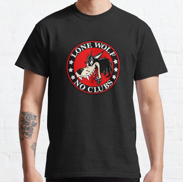 Lone Wolf No Club Sticker Decal Shirt Mask Classic T-Shirt