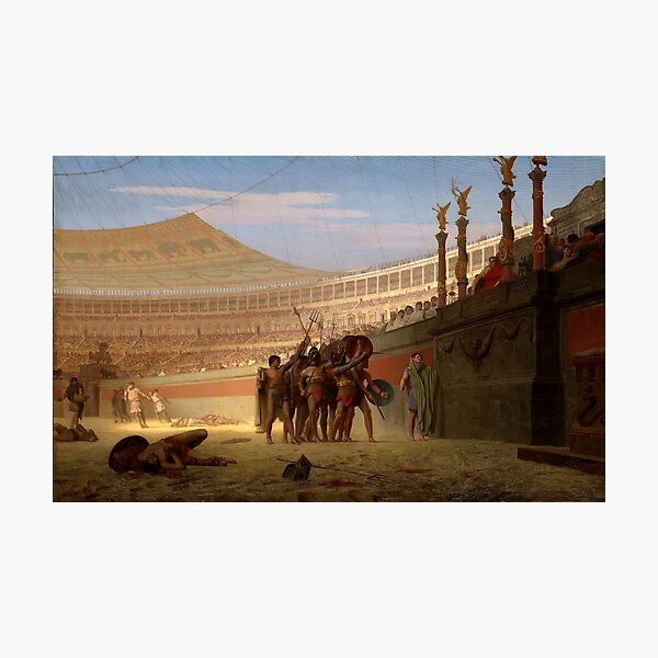 Ave Caesar Morituri te Salutant, by Jean-Léon Gérôme (1859) Photographic Print