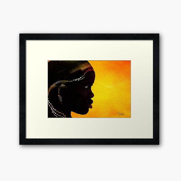 Tribal Girl Framed Art Print