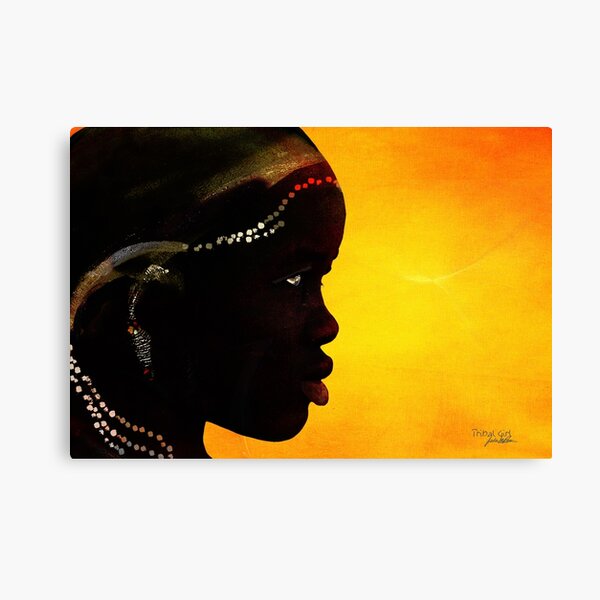 Tribal Girl Canvas Print