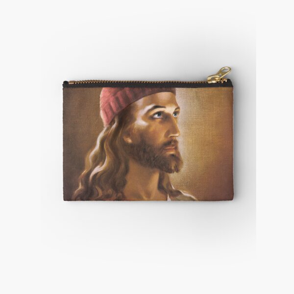 Item preview, Daughter, your faith has healed you: What Hat God Wrought | Jesus Christ wearing a pink pussy feminist hat. designed and sold by thaneydesign.