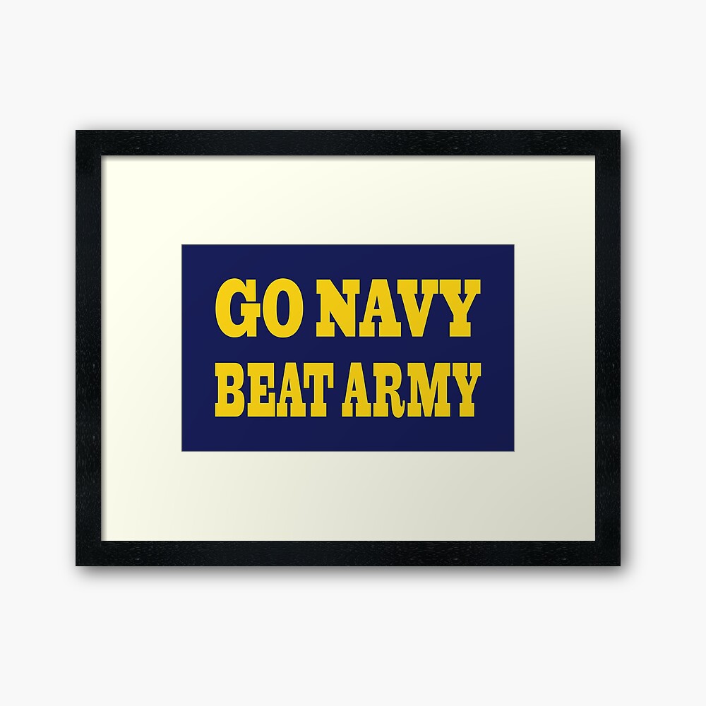 Go Navy Beat Army Big Letter Stickers and Products by Navy Love Co  Greeting Card for Sale by NavyLoveCo