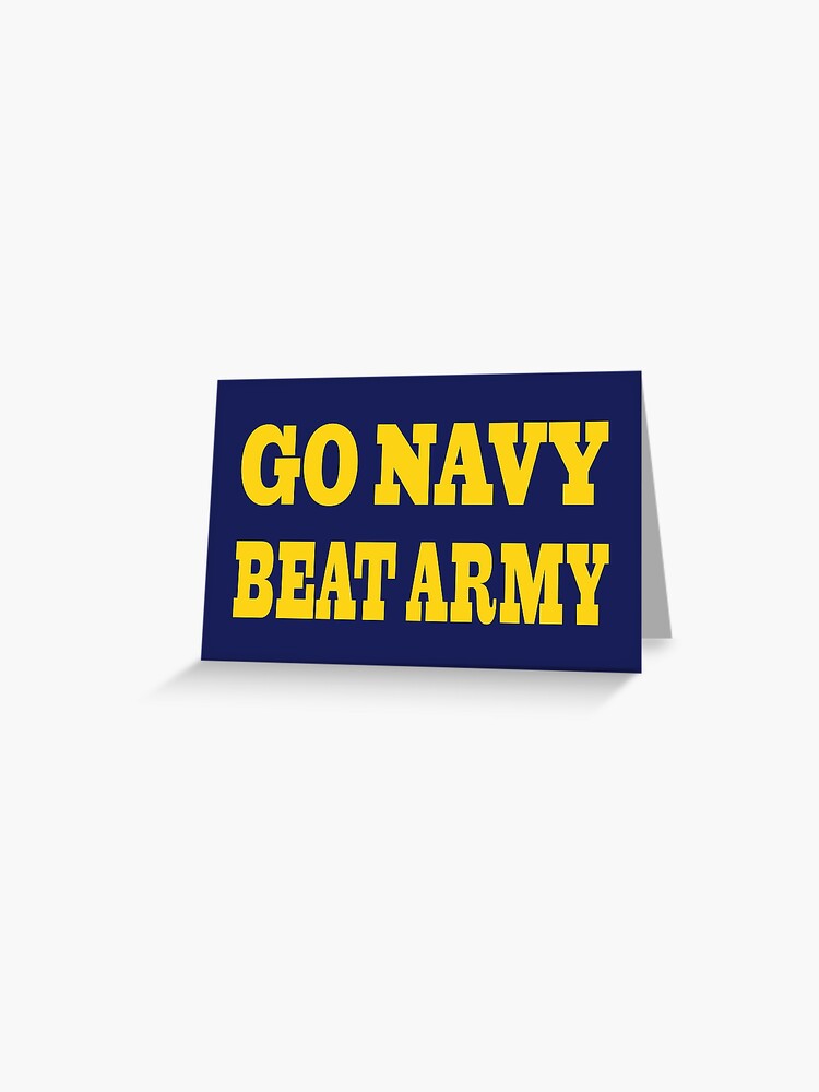 Go Navy Beat Army Big Letter Stickers and Products by Navy Love Co Sticker  for Sale by NavyLoveCo