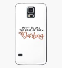 "Seien Sie nicht wie der Rest von ihnen Liebling" Coco Chanel Zitat Hülle & Klebefolie für Samsung Galaxy