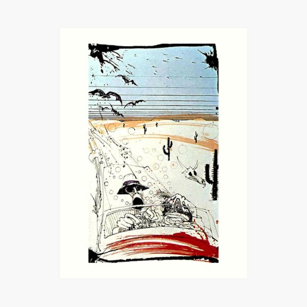 Fear and This is bat country - Loathing in Las Vegas Art Print