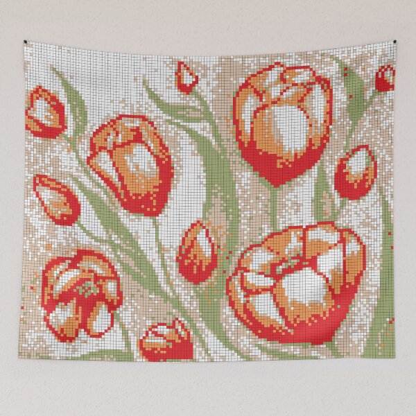 Artikelvorschau, Alaska-Tulpen-Mosaik-Entwurf entworfen und verkauft von nadya.