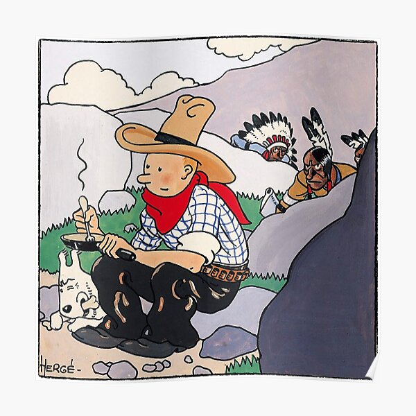 tintin in america Poster
